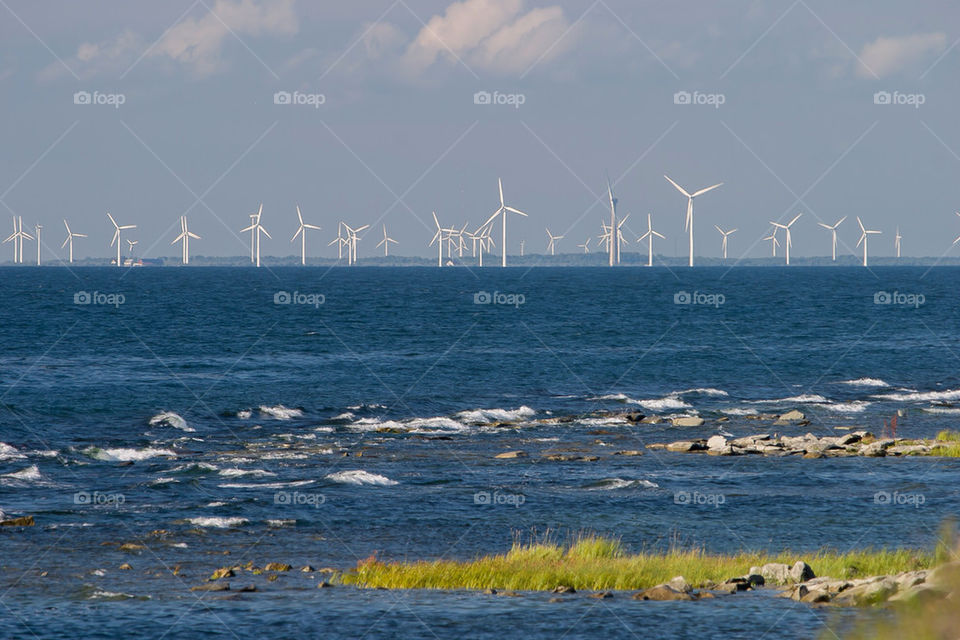 sweden sea gotland windmill by stefanzander
