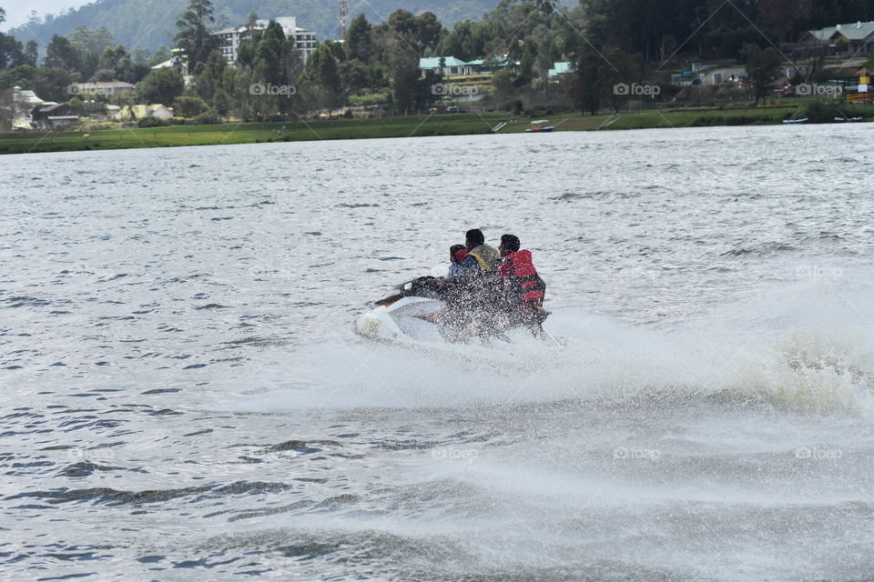 Jet ski mania on #at Gregory's Lake