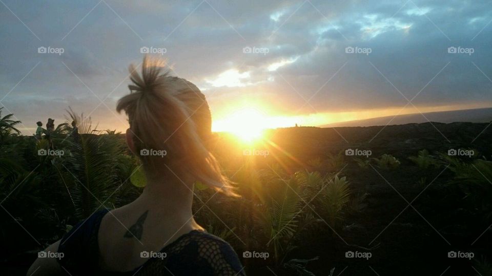 Sunset ponytail 