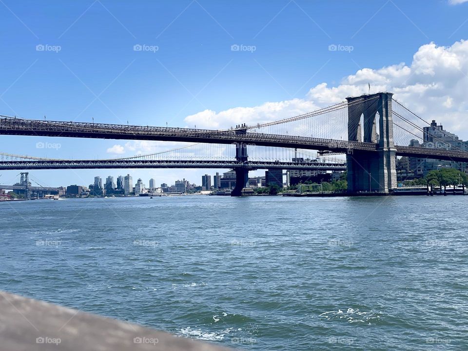 Overlooking the Brooklyn Bridge 