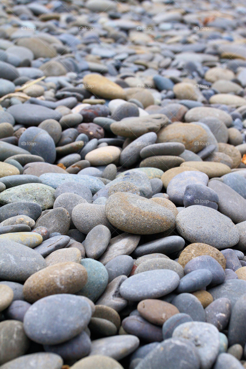 Washed Stones. Years of gentle ocean tumbling has turned these stones of Olympic National Park beautifully smooth.