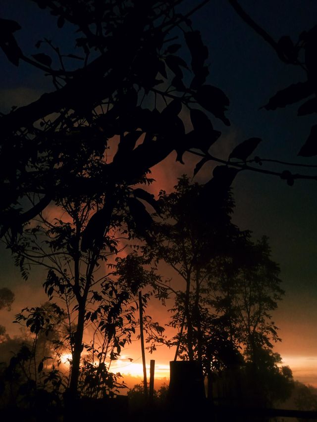 sunset coming
