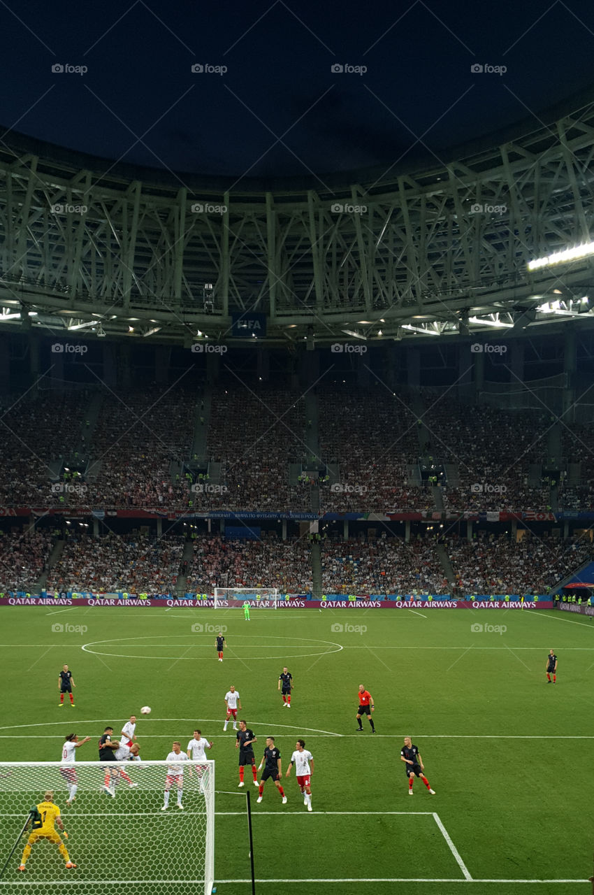 FIFA 2018 match Croatia-Denmark in Nizhny Novgorod