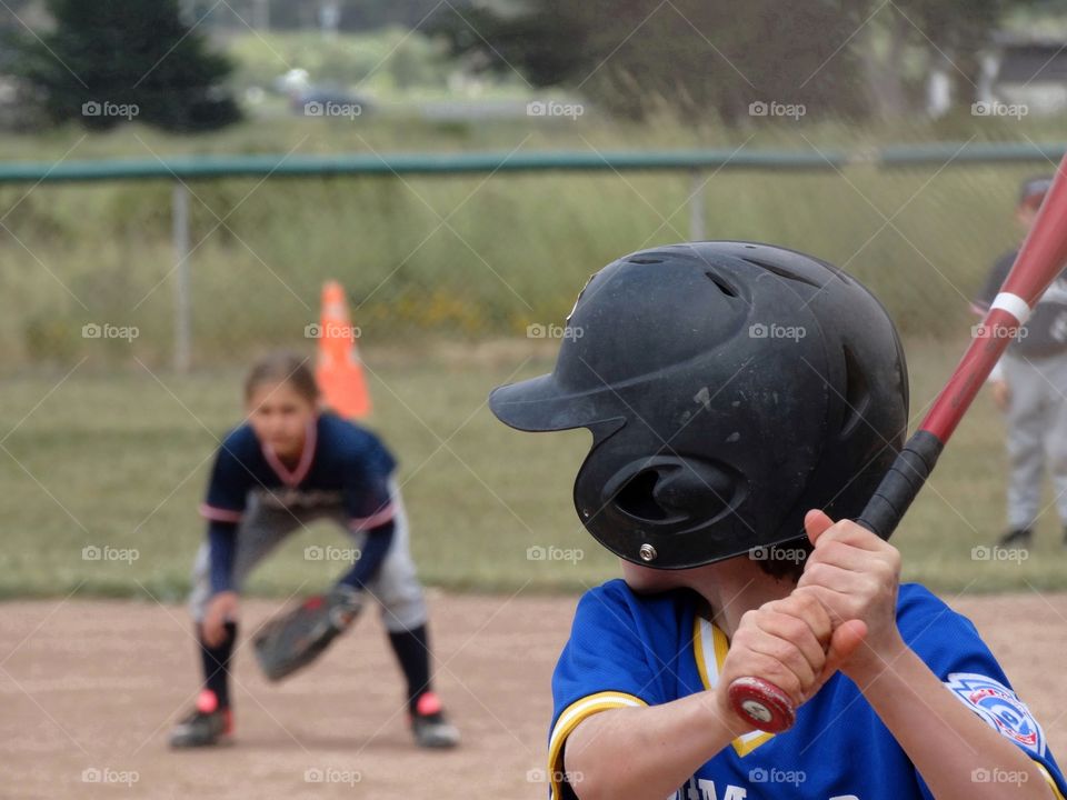 Children Playing Baseball