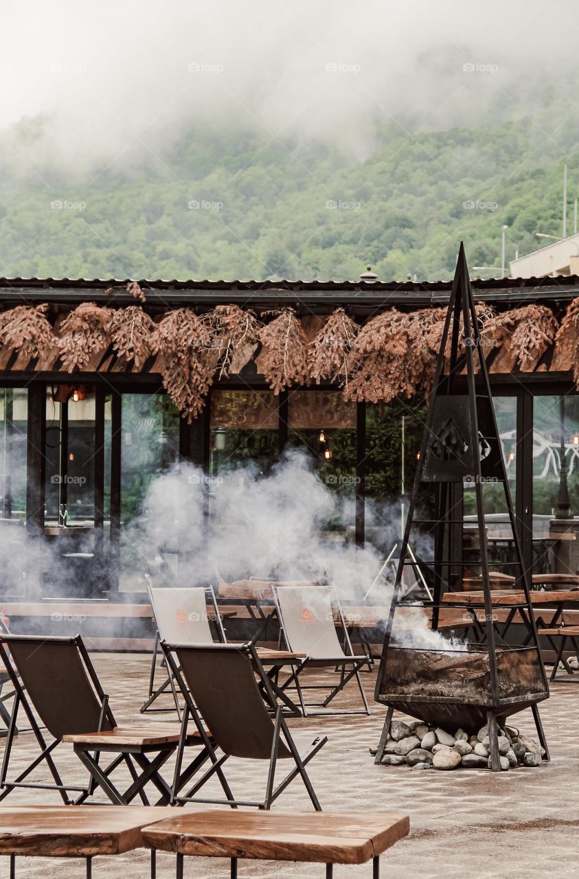 Restaurant in the forest