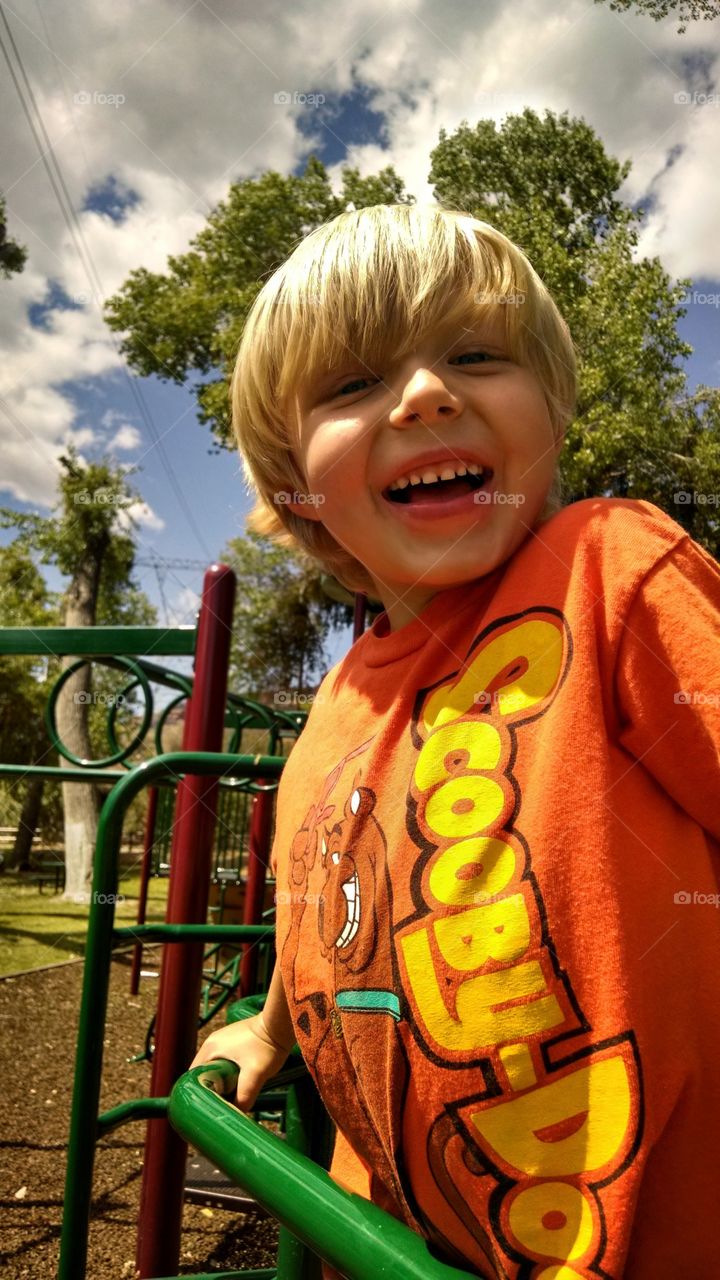 Smile. Loved thus photo in a camping Trip. His smile is so contagious.