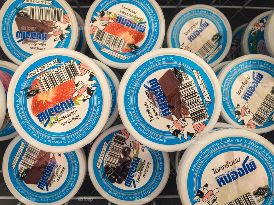 Fantasy ice cream in Summer time