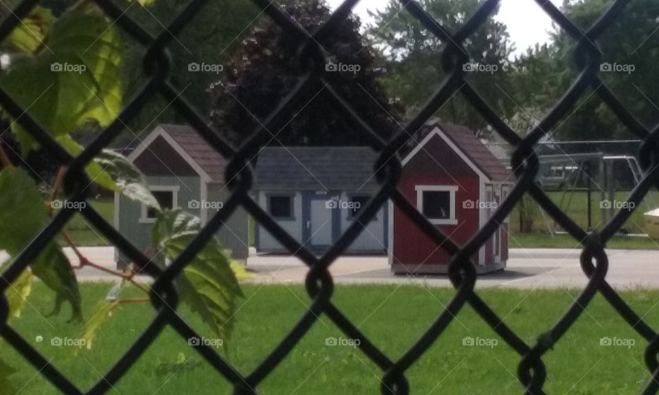 From behind the gate!