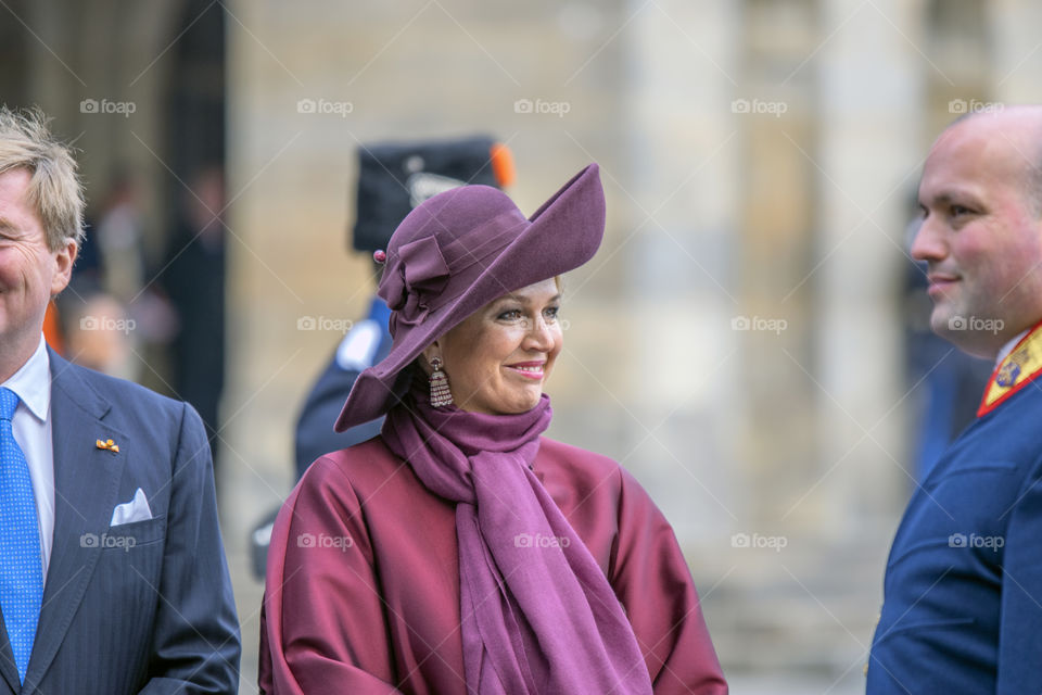 King Willem Alexander And Queen Maxima At The Dam Square Amsterdam The Netherlands 21-11-2018