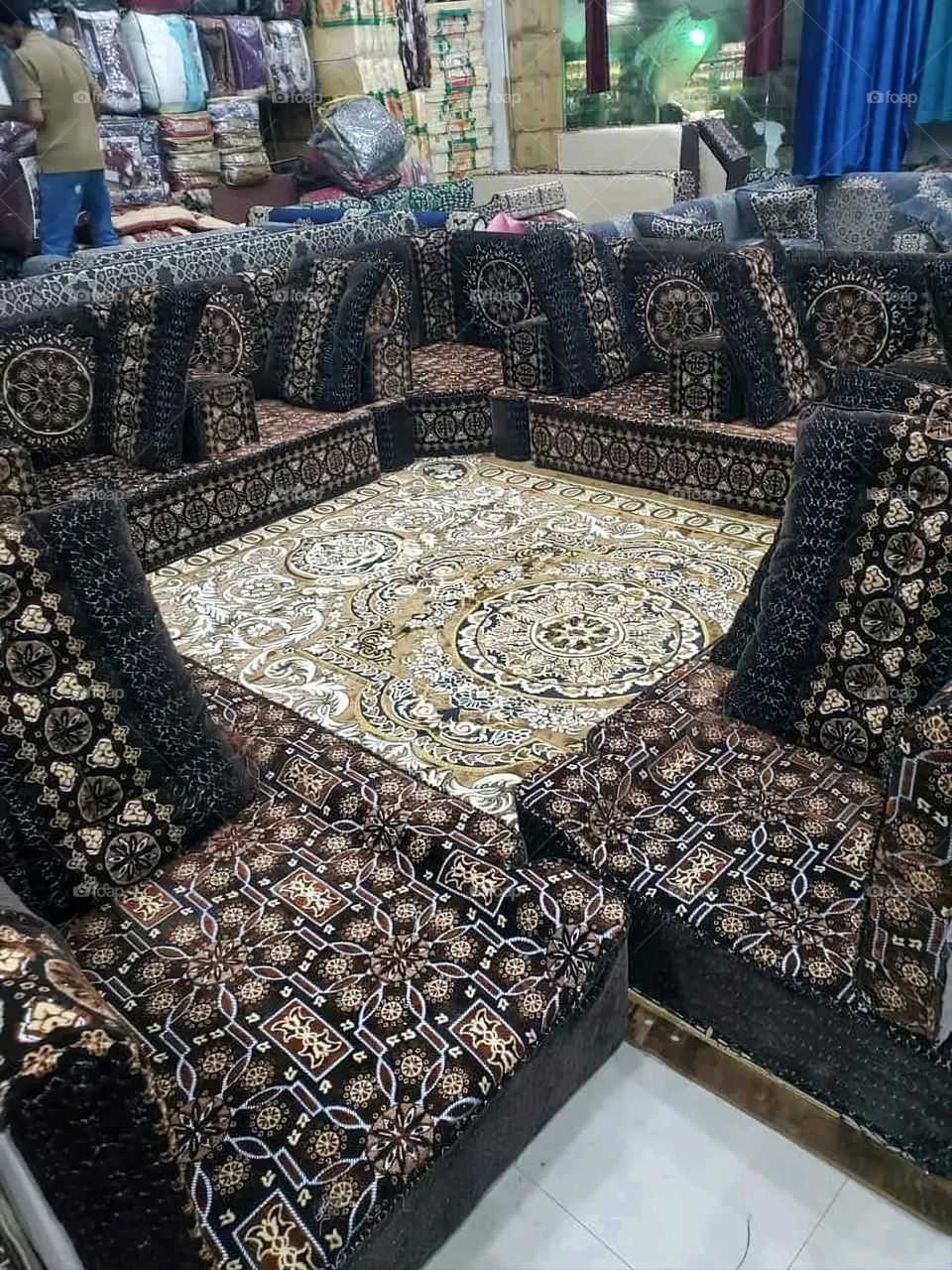 A very beautiful picture, and there is no better picture than it. There is no better picture of green herbs and colorful, red and white roses than it. Glory be to God, the natural and picturesque view, and there is no more