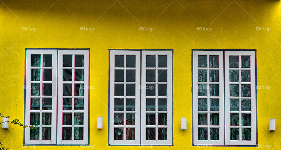 Close-up of closed windows