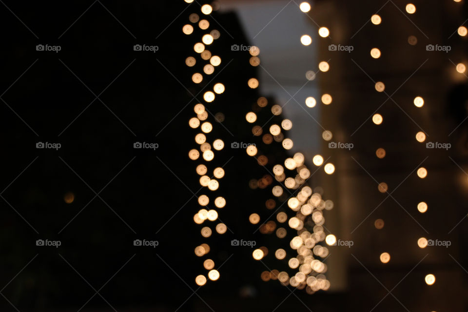 Serial golden bokeh background