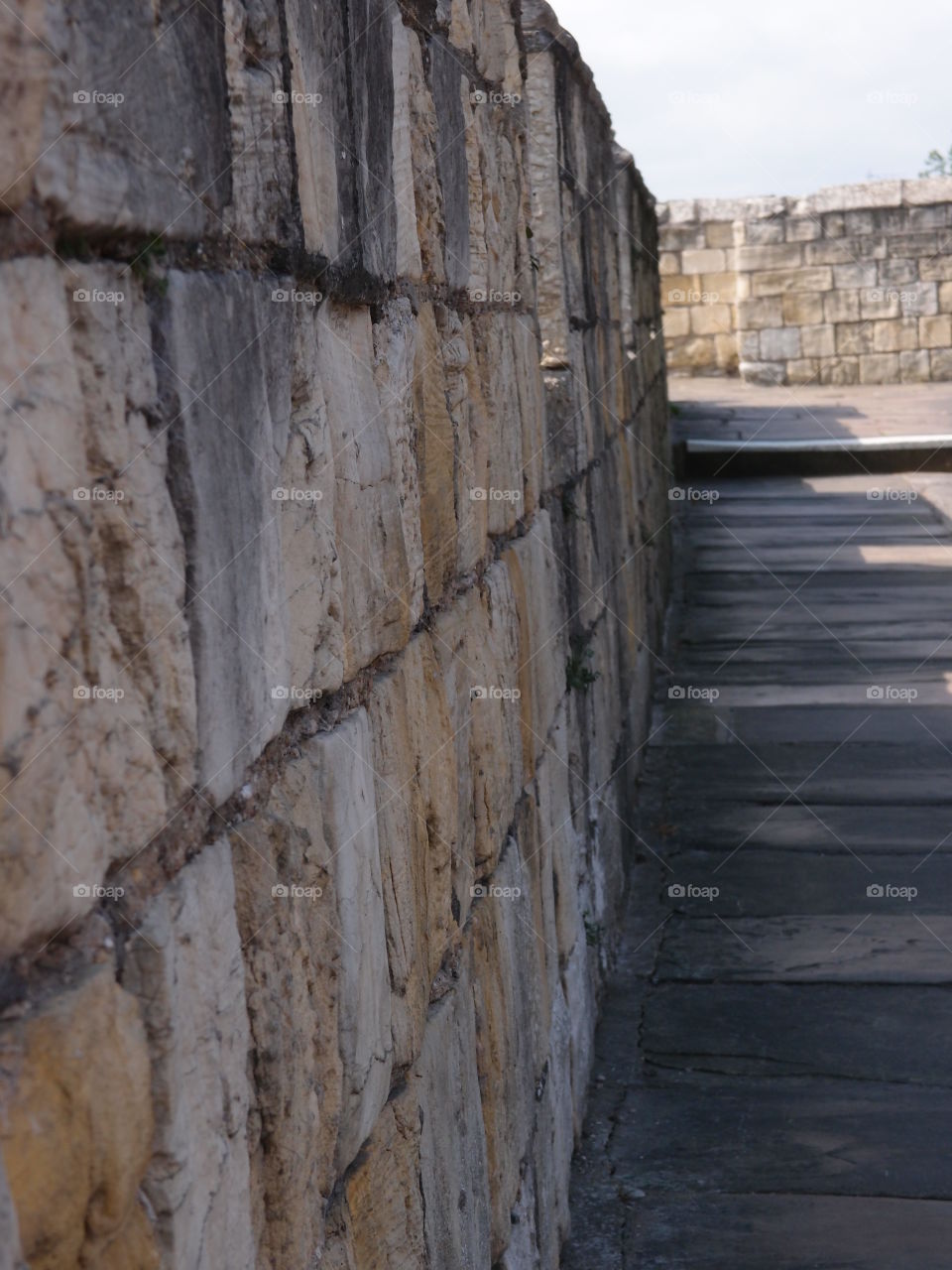 The historic fortified York Wall made of massive stone and a nice walkway surround the older parts of the city. 