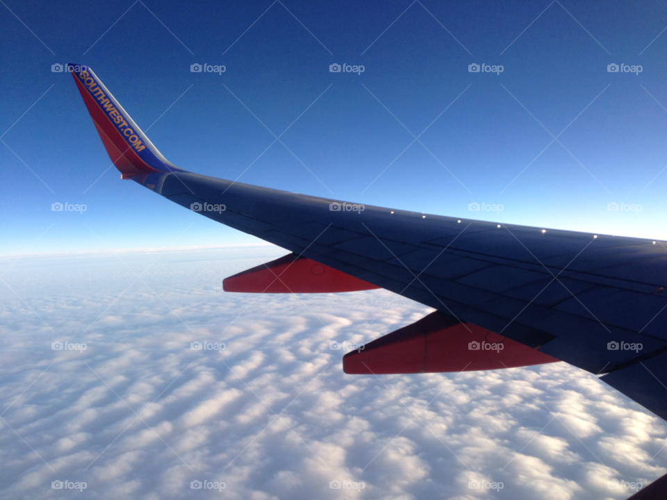 sky clouds airplane flying by bobmanley