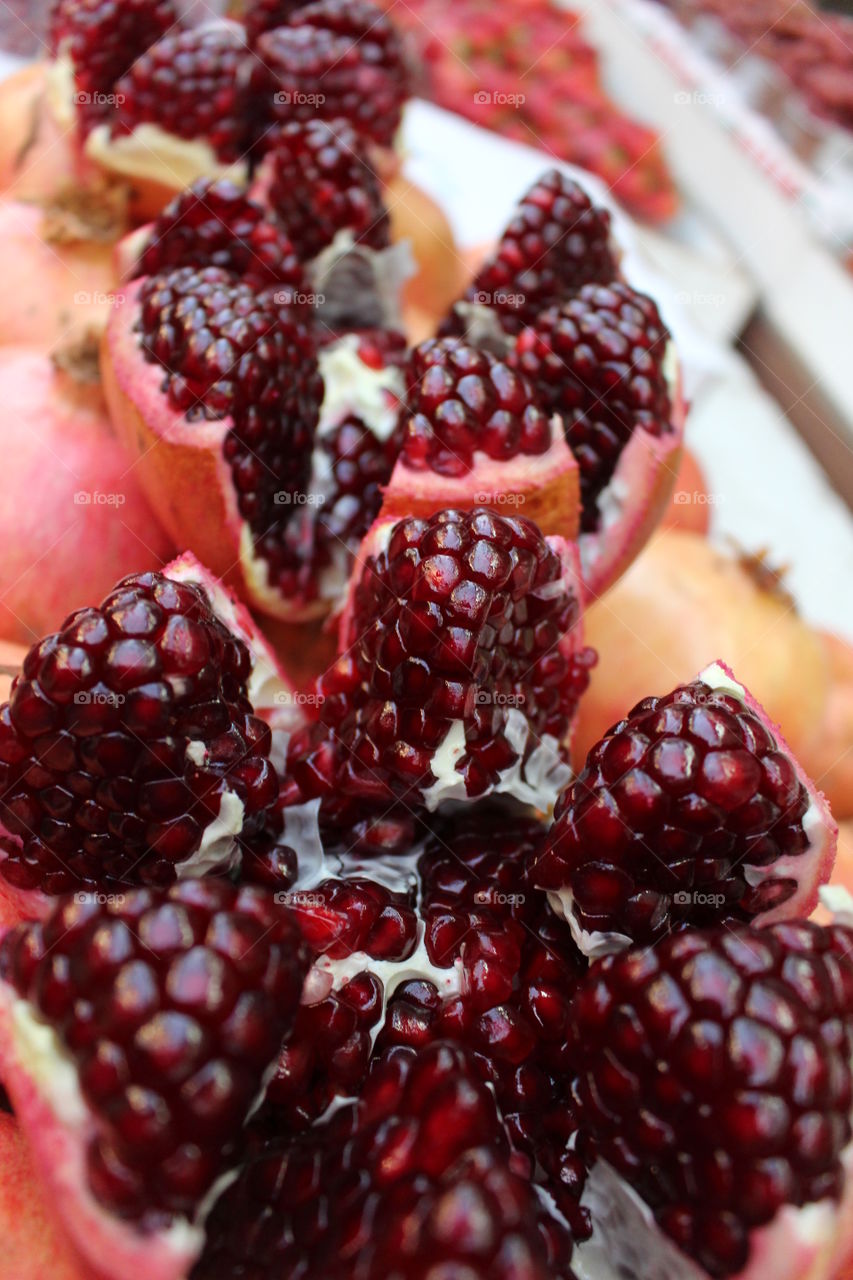 Fresh pomegranate fruits