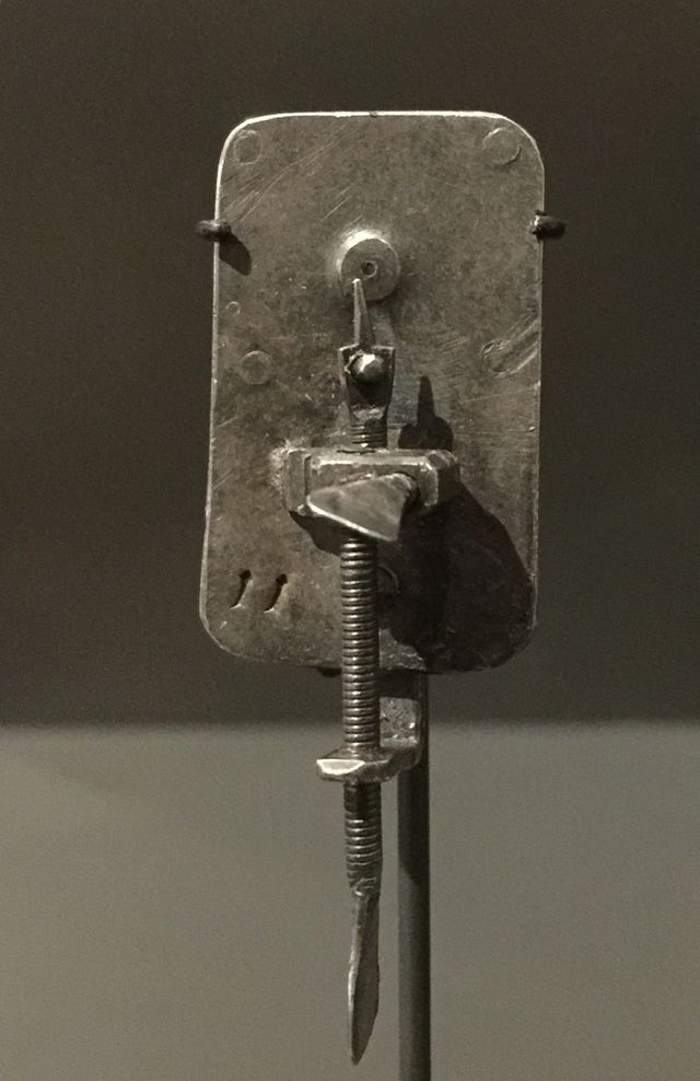 The microscope of Antoni van Leeuwenhoek 