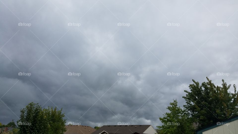 Hurricane Irma Clouds in Greenwood Indiana