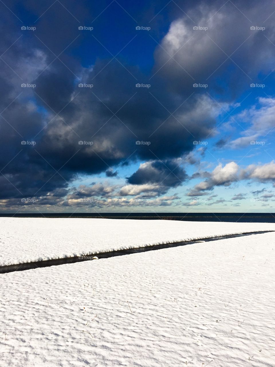 Snow clouds invading
