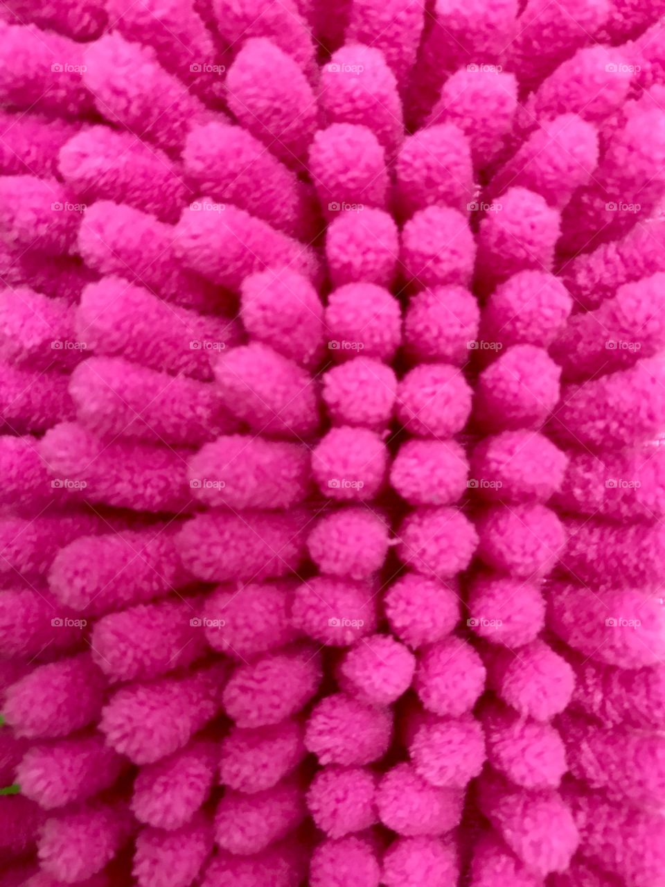 Full frame of pink fluffy mop