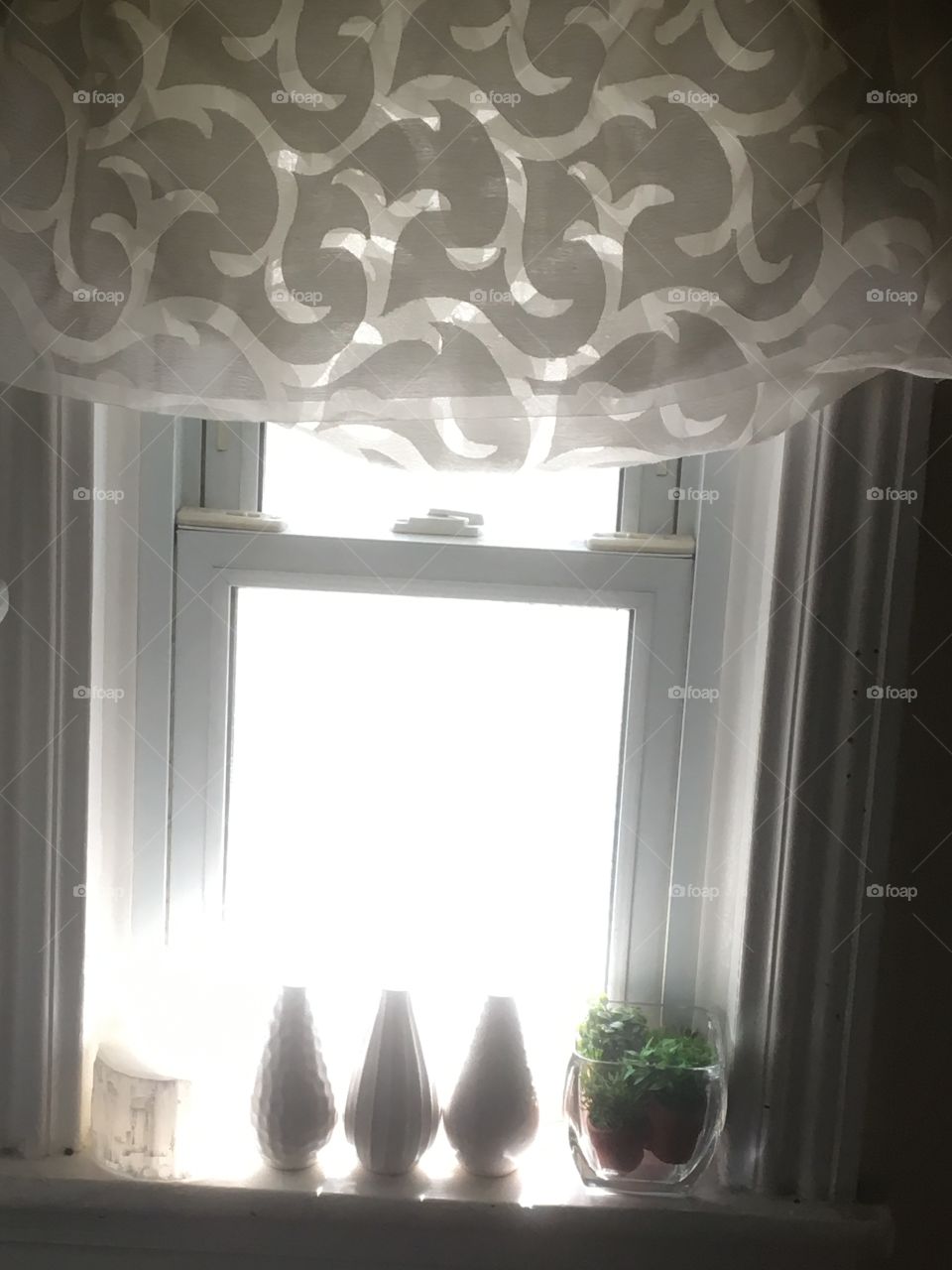 Filtered sunshine through a window 