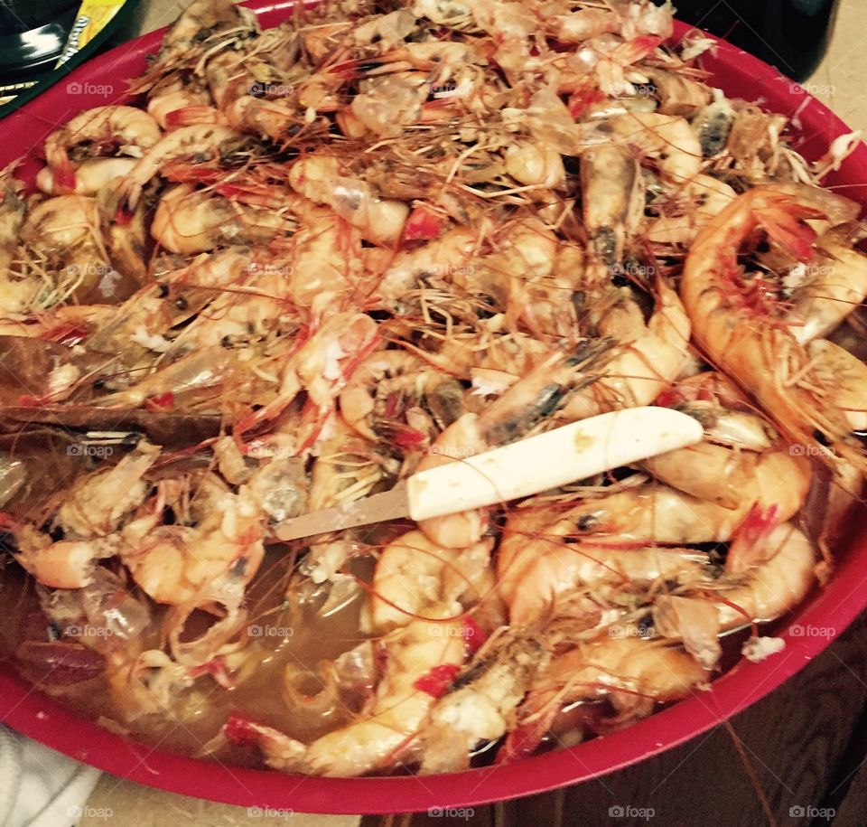 Crab and shrimp boil on a plate looking good!