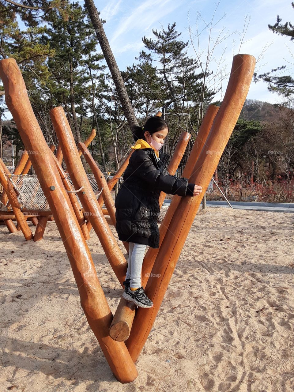 this is another things 
 that we enjoy together outside. its quite scary but fun.