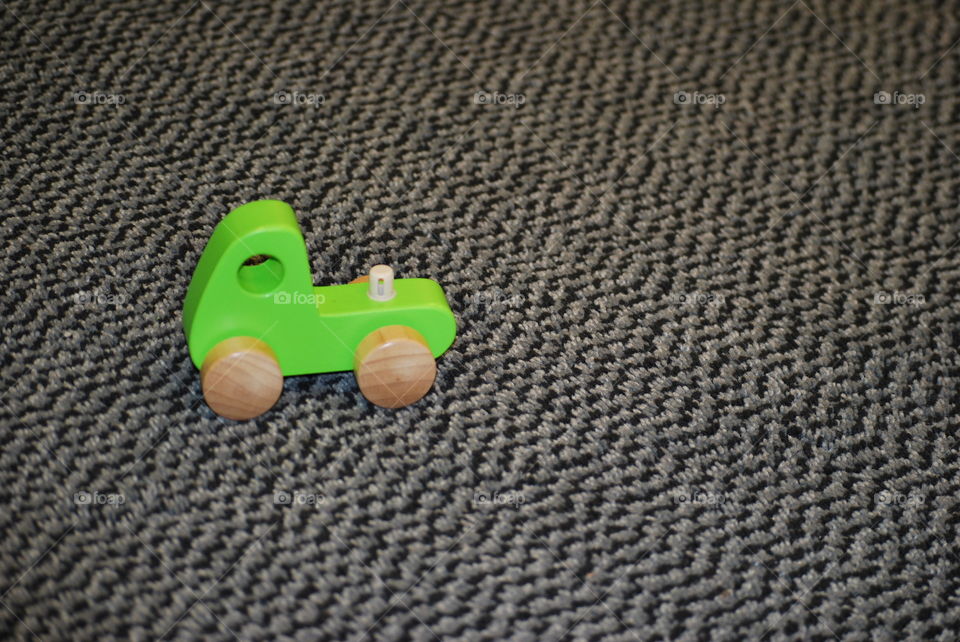 Wooden toy car