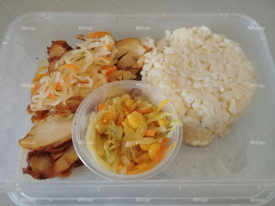 Lunch: box meal