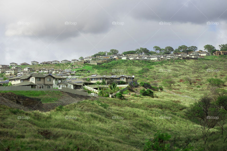 Houses on hills