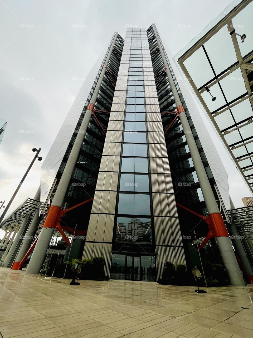 Architecture in the downtown skyscraper 