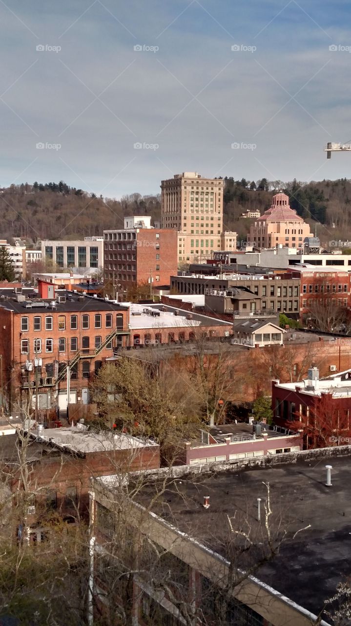 Urban down town Asheville North Carolina