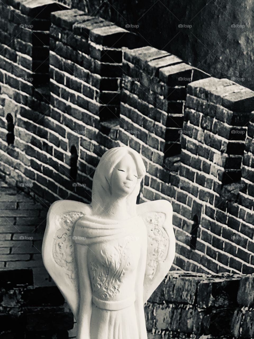 Angel, China, wall