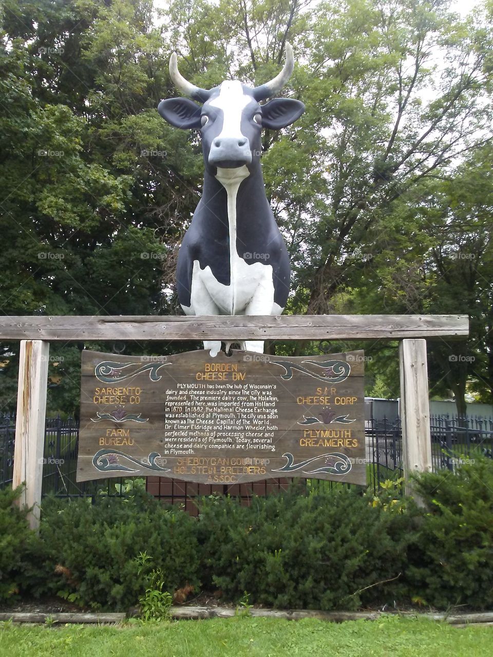 Antoinette.....Plymouth statue paying tribute to the dairy industry especially cheese.