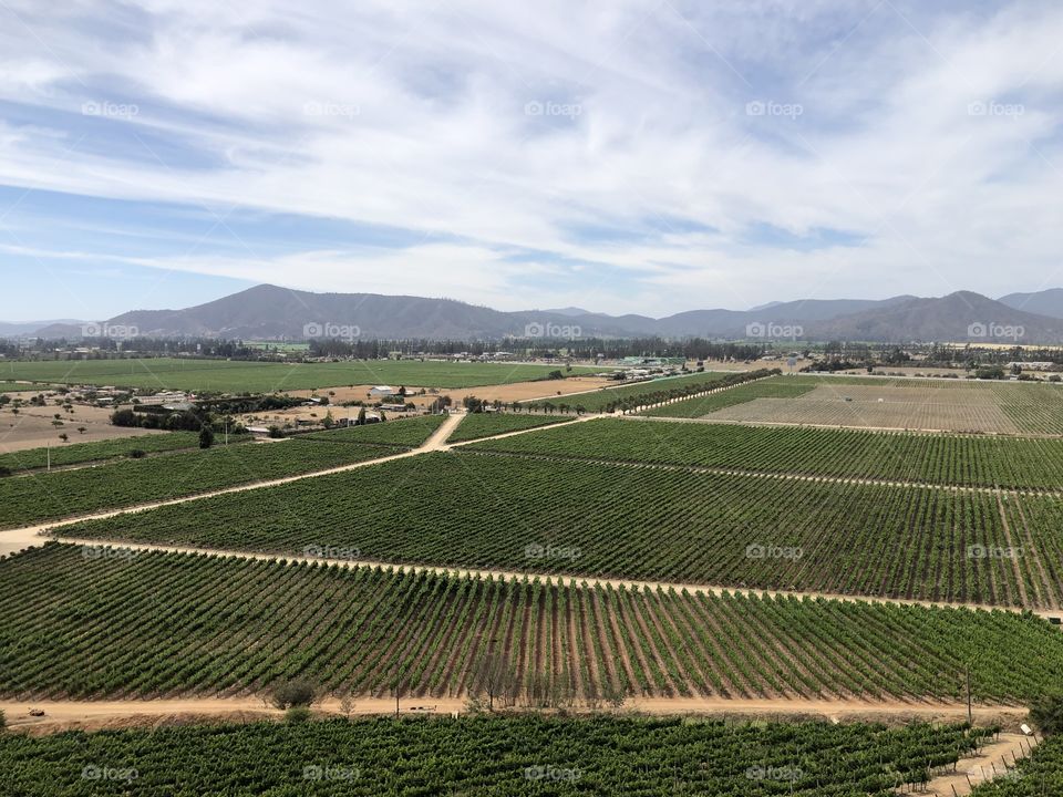 Rural scenery with the mountains in the horizon