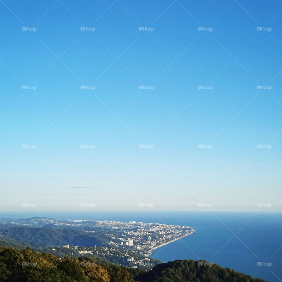 View from mount Akhun