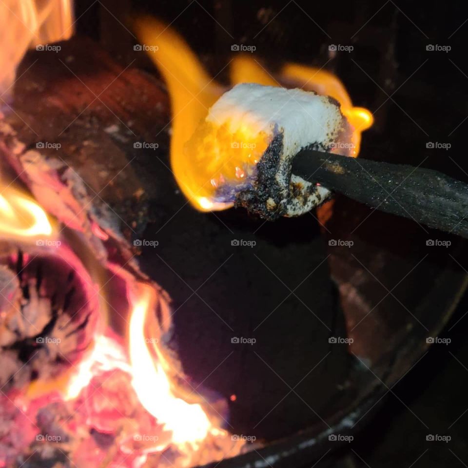 Fire nights with roasted marshmallows.