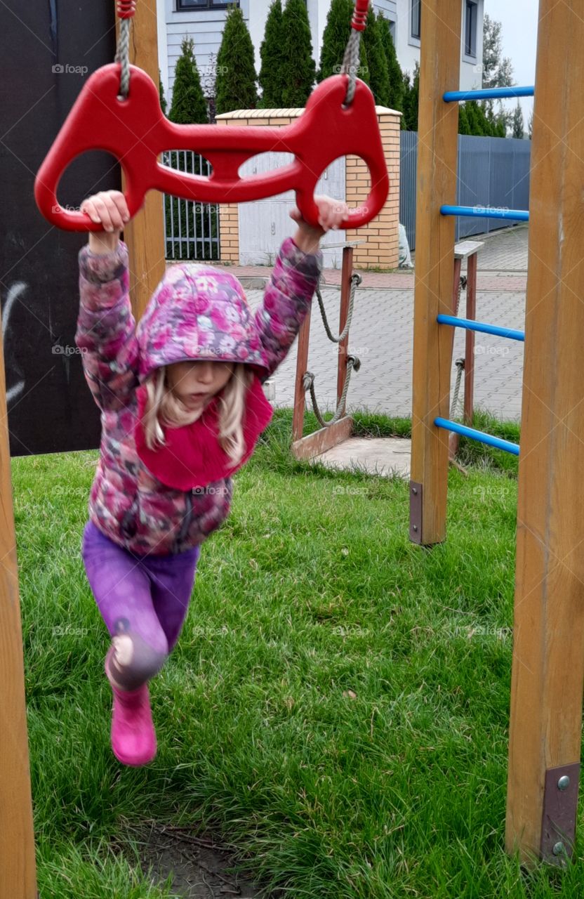 rainy day on playground