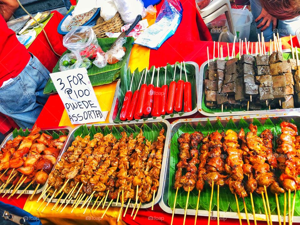 Mouth watering street foods! They're very  yummy! 😋🤤 Filipino foods! 😍