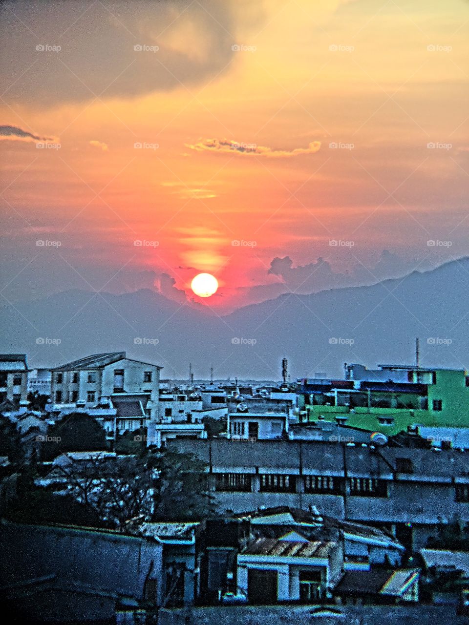 Sunset over Da Nang 