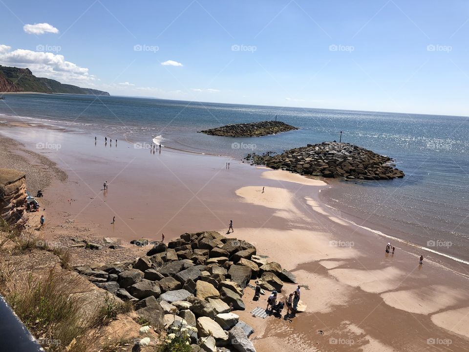 When you have clear blue sky, soft sandy beaches and a blue water sea, then it must be summer 2019, in Devon, UK.