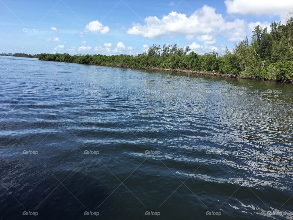 View of the south Florida intercostal waterway