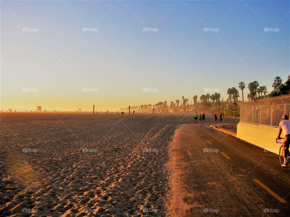 Sunset, Landscape, Travel, Road, Beach