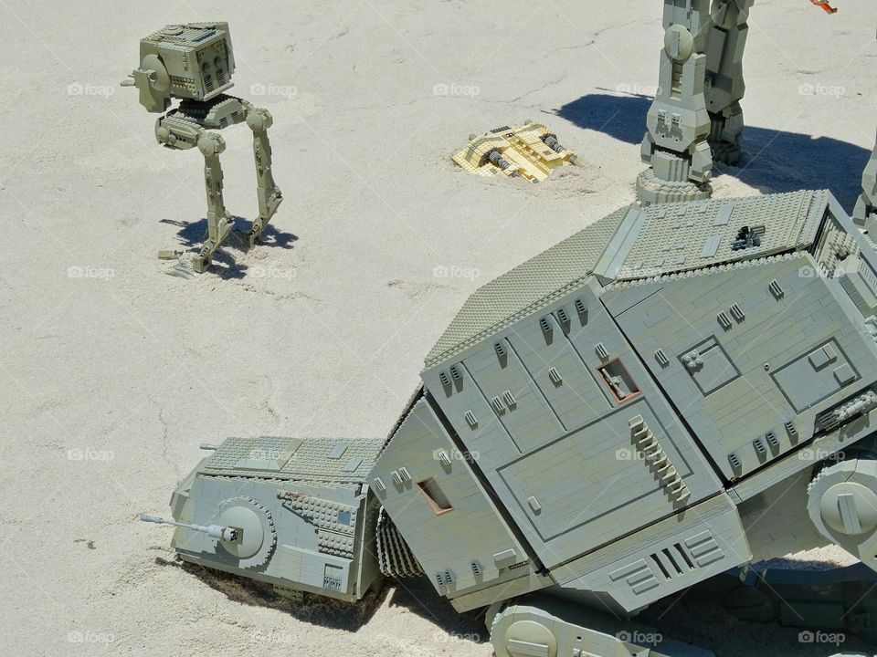 Star Wars Diorama. Detailed Star Wars Diorama With Scene From The Empire Strikes Back