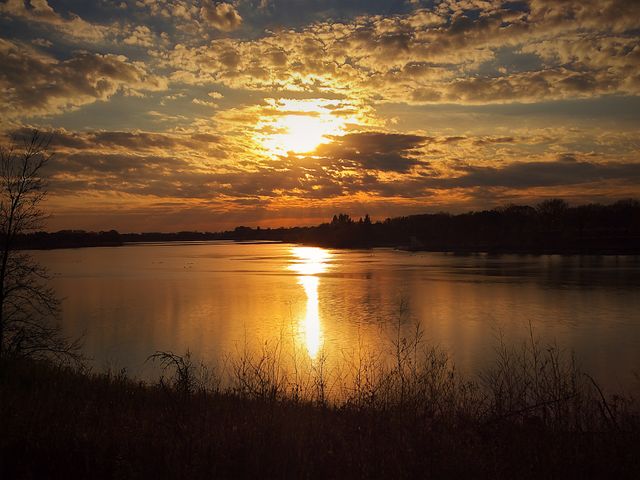 Sunset on the River