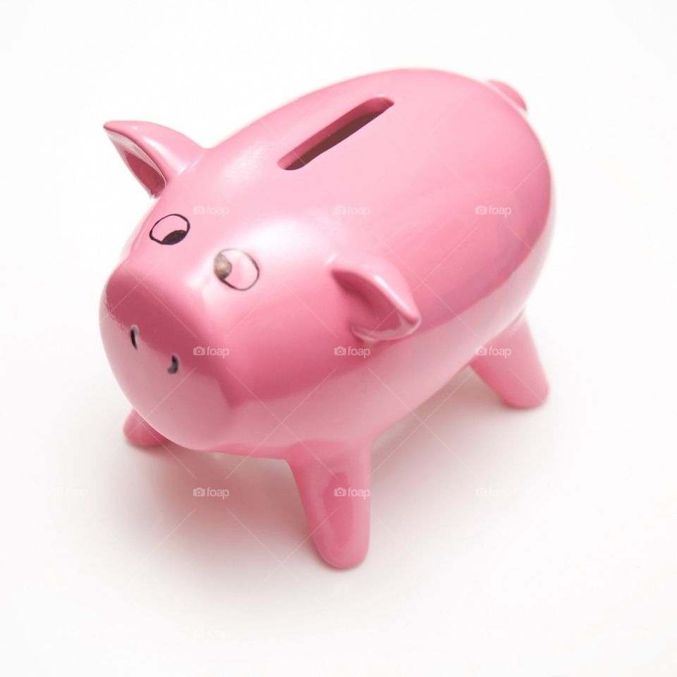 Pink money box