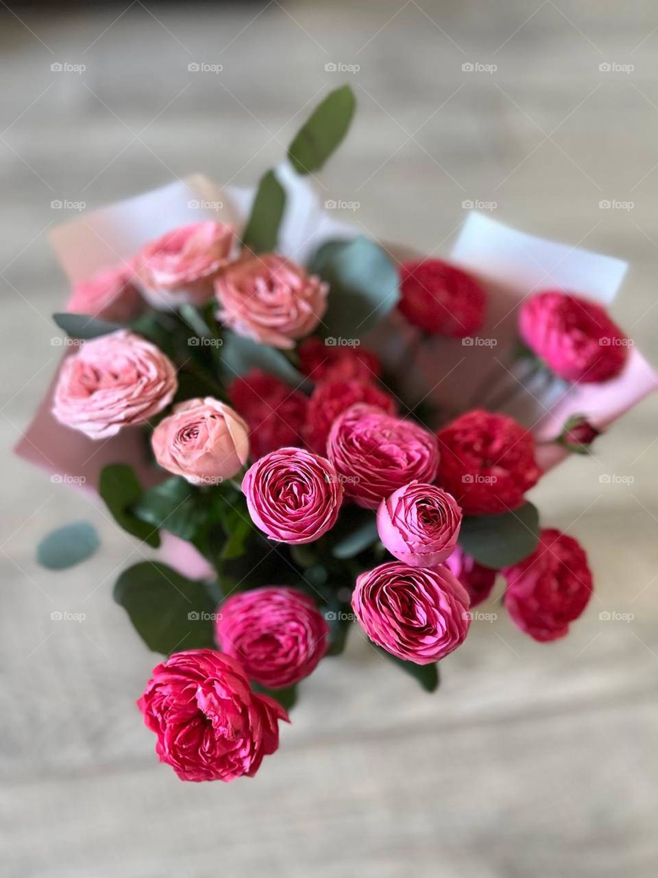 Bouquet of pink roses