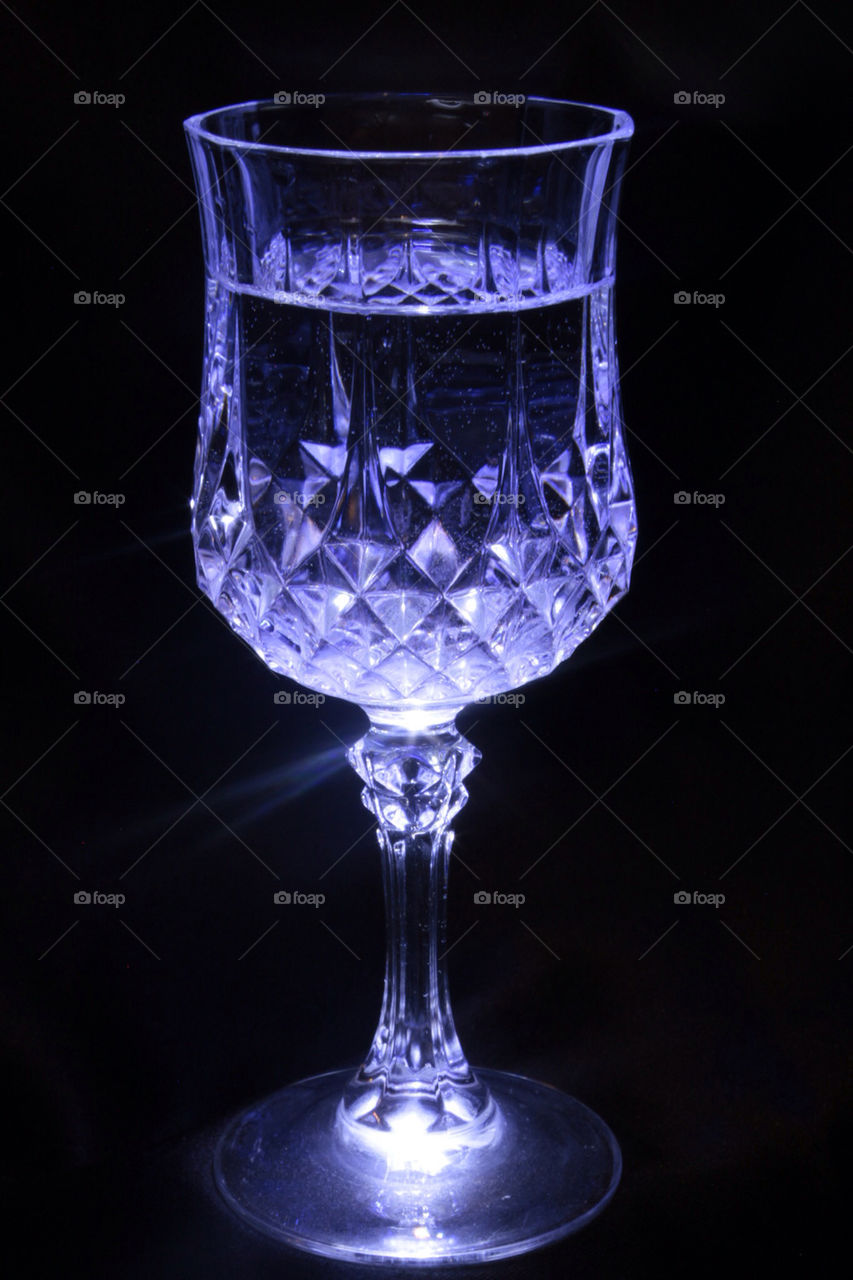 blue pattern glass glasses by grimulus