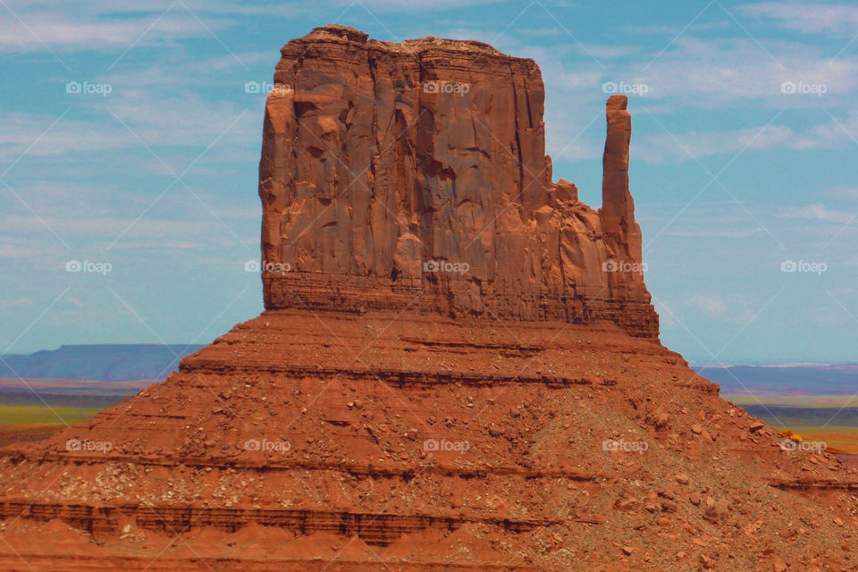 A monolith of the Monument valley tribal park