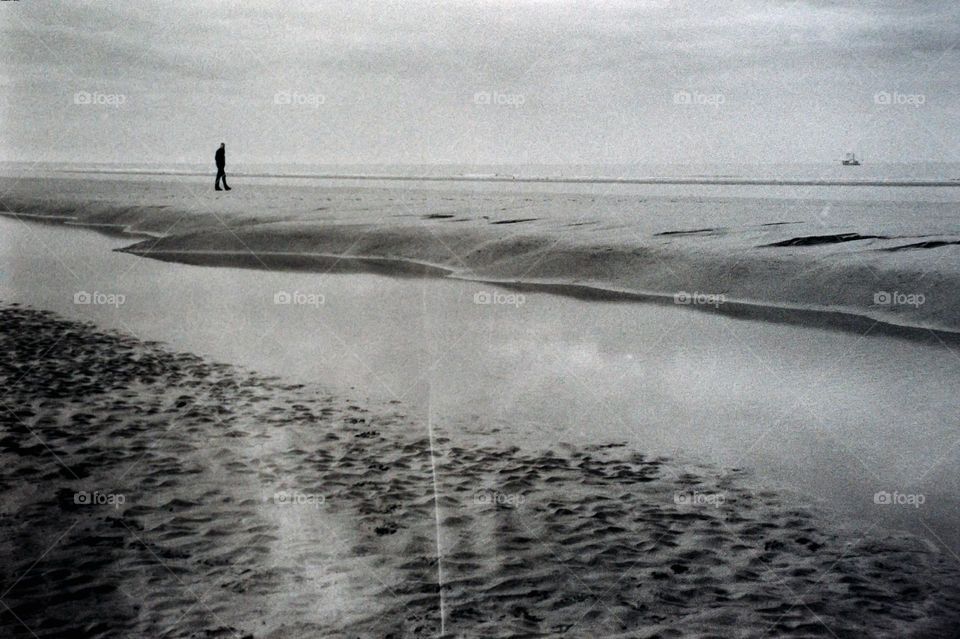 Analog photo (Olympus Mju camera) on the island Terschelling, The Netherlands.