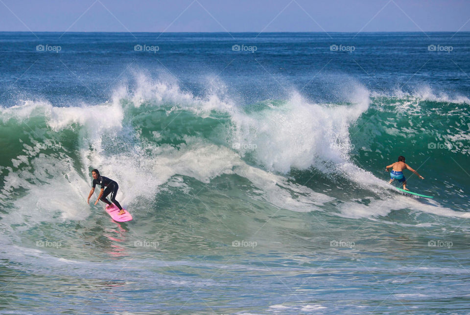 Surfs UP at The Wedge in Newport Beach 